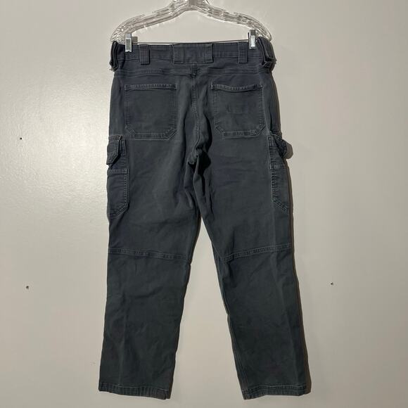 Duluth Trading Cargo Pants Flex Fire Hose Double Knee Gray Workwear Men’s 34x30 - Picture 4 of 7